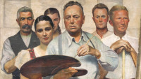 Portrét s blízkými, 1937, olej, plátno, 130 × 106 cm, Slezské zemské muzeum